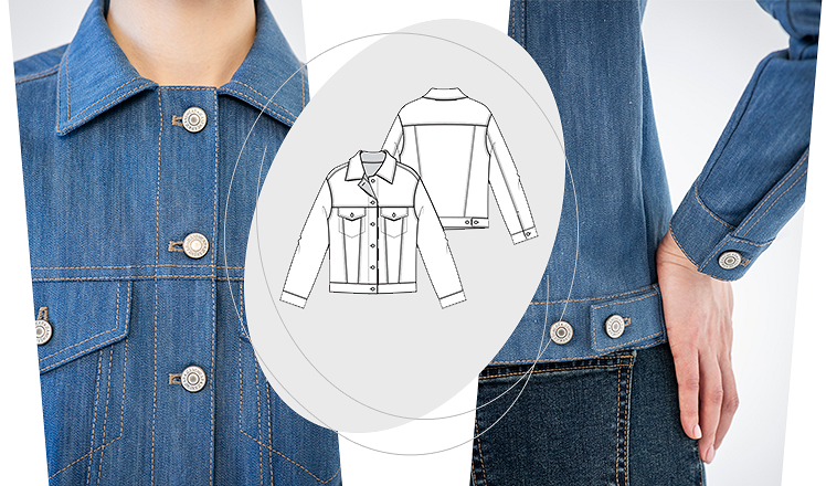 Куртка из джинсы