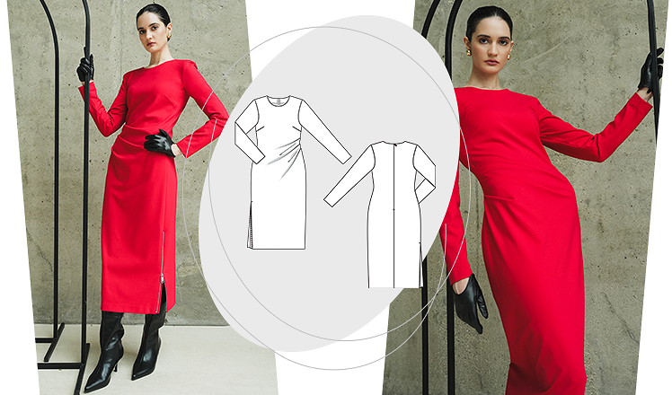 Трикотажное платье