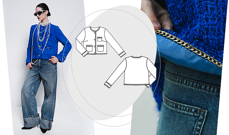 Жакет в стиле Chanel