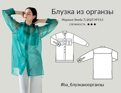 Блузка из органзы